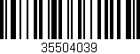 Código de barras (EAN, GTIN, SKU, ISBN): '35504039'