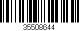 Código de barras (EAN, GTIN, SKU, ISBN): '35508644'