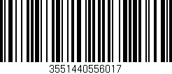 Código de barras (EAN, GTIN, SKU, ISBN): '3551440556017'