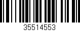 Código de barras (EAN, GTIN, SKU, ISBN): '35514553'