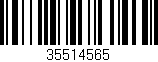 Código de barras (EAN, GTIN, SKU, ISBN): '35514565'