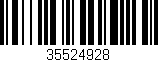 Código de barras (EAN, GTIN, SKU, ISBN): '35524928'