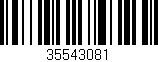 Código de barras (EAN, GTIN, SKU, ISBN): '35543081'
