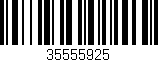 Código de barras (EAN, GTIN, SKU, ISBN): '35555925'