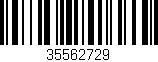 Código de barras (EAN, GTIN, SKU, ISBN): '35562729'