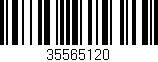 Código de barras (EAN, GTIN, SKU, ISBN): '35565120'