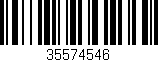 Código de barras (EAN, GTIN, SKU, ISBN): '35574546'