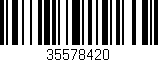 Código de barras (EAN, GTIN, SKU, ISBN): '35578420'