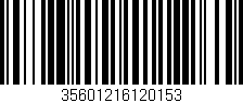 Código de barras (EAN, GTIN, SKU, ISBN): '35601216120153'