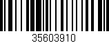 Código de barras (EAN, GTIN, SKU, ISBN): '35603910'