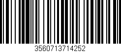 Código de barras (EAN, GTIN, SKU, ISBN): '3560713714252'