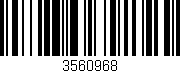 Código de barras (EAN, GTIN, SKU, ISBN): '3560968'
