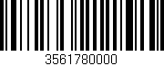 Código de barras (EAN, GTIN, SKU, ISBN): '3561780000'