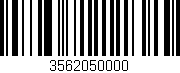 Código de barras (EAN, GTIN, SKU, ISBN): '3562050000'
