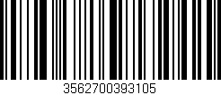 Código de barras (EAN, GTIN, SKU, ISBN): '3562700393105'