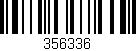 Código de barras (EAN, GTIN, SKU, ISBN): '356336'