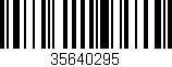 Código de barras (EAN, GTIN, SKU, ISBN): '35640295'
