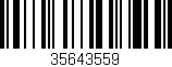 Código de barras (EAN, GTIN, SKU, ISBN): '35643559'