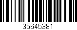 Código de barras (EAN, GTIN, SKU, ISBN): '35645381'