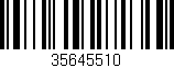 Código de barras (EAN, GTIN, SKU, ISBN): '35645510'