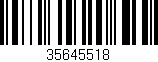 Código de barras (EAN, GTIN, SKU, ISBN): '35645518'