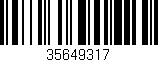 Código de barras (EAN, GTIN, SKU, ISBN): '35649317'