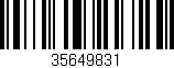 Código de barras (EAN, GTIN, SKU, ISBN): '35649831'