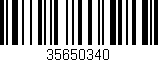 Código de barras (EAN, GTIN, SKU, ISBN): '35650340'