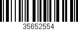 Código de barras (EAN, GTIN, SKU, ISBN): '35652554'