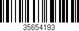 Código de barras (EAN, GTIN, SKU, ISBN): '35654193'