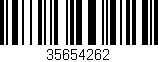 Código de barras (EAN, GTIN, SKU, ISBN): '35654262'