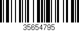 Código de barras (EAN, GTIN, SKU, ISBN): '35654795'