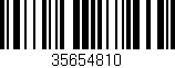 Código de barras (EAN, GTIN, SKU, ISBN): '35654810'