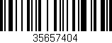 Código de barras (EAN, GTIN, SKU, ISBN): '35657404'