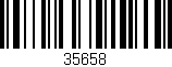 Código de barras (EAN, GTIN, SKU, ISBN): '35658'