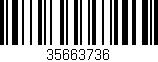 Código de barras (EAN, GTIN, SKU, ISBN): '35663736'