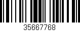 Código de barras (EAN, GTIN, SKU, ISBN): '35667768'