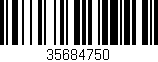 Código de barras (EAN, GTIN, SKU, ISBN): '35684750'