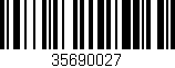 Código de barras (EAN, GTIN, SKU, ISBN): '35690027'
