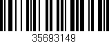 Código de barras (EAN, GTIN, SKU, ISBN): '35693149'