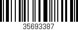 Código de barras (EAN, GTIN, SKU, ISBN): '35693387'
