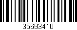 Código de barras (EAN, GTIN, SKU, ISBN): '35693410'