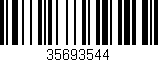 Código de barras (EAN, GTIN, SKU, ISBN): '35693544'