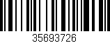 Código de barras (EAN, GTIN, SKU, ISBN): '35693726'