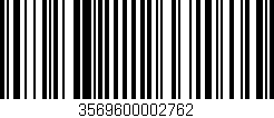 Código de barras (EAN, GTIN, SKU, ISBN): '3569600002762'