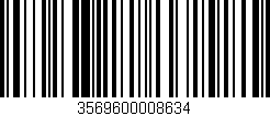 Código de barras (EAN, GTIN, SKU, ISBN): '3569600008634'