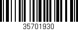 Código de barras (EAN, GTIN, SKU, ISBN): '35701930'