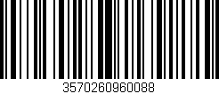 Código de barras (EAN, GTIN, SKU, ISBN): '3570260960088'