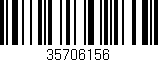 Código de barras (EAN, GTIN, SKU, ISBN): '35706156'