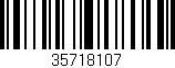 Código de barras (EAN, GTIN, SKU, ISBN): '35718107'